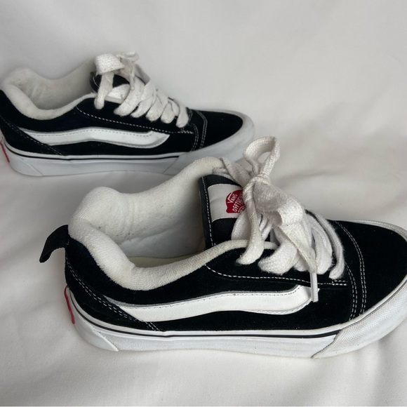 Vans Knu Skool Shoe in Black / White Size women 7 - Picture 7 of 12